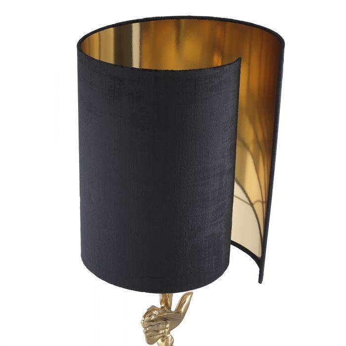 Настольная лампа Eichholtz Aras polished brass incl shade 114242