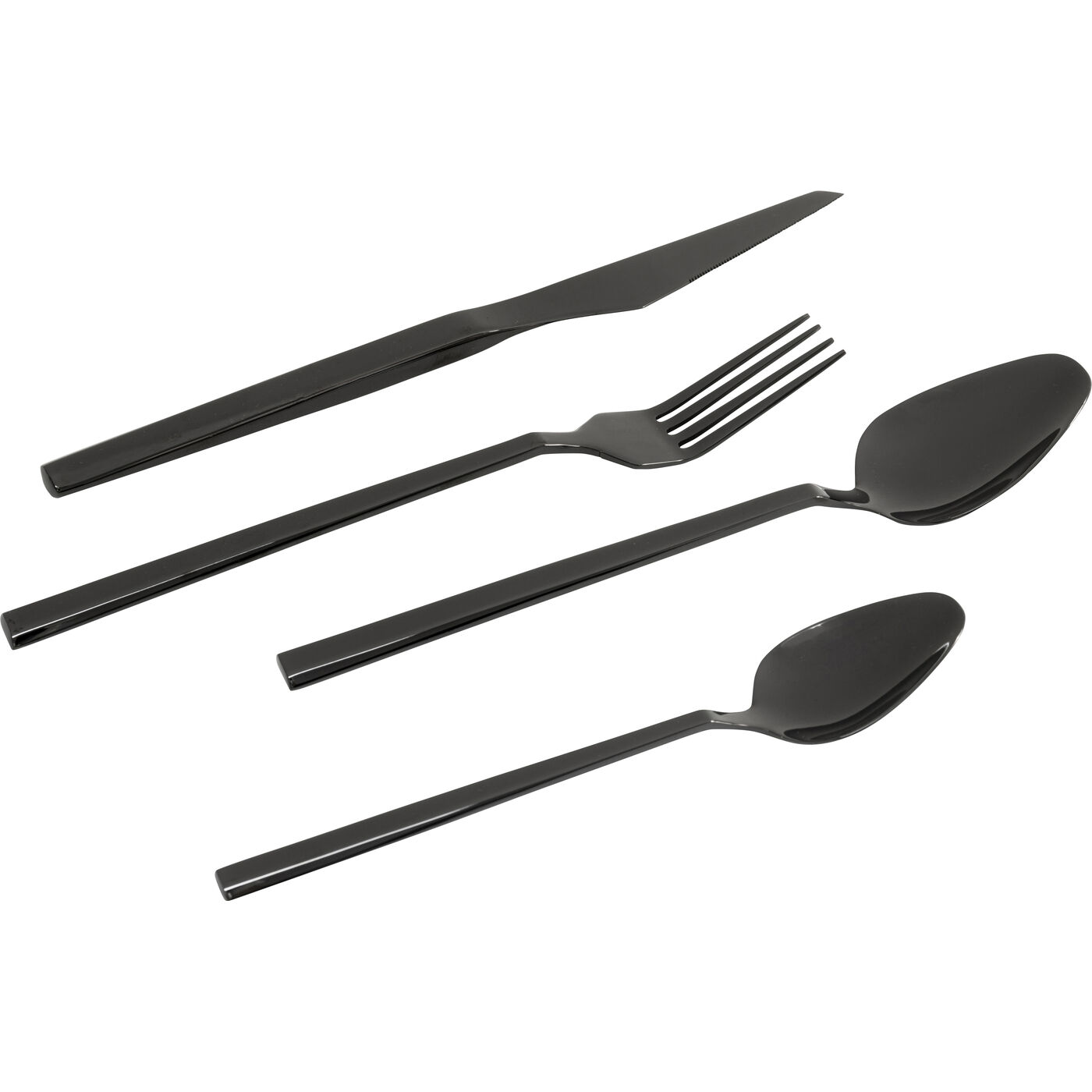 Набор столовых приборов Shiny Black (16/part) KARE 58214