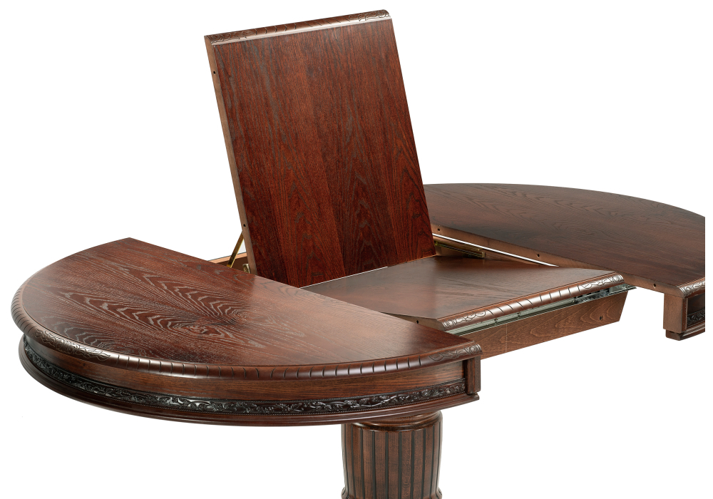 Стол деревянный Woodville Альфред 110(160)х110х80 орех / коричневая патина 450826