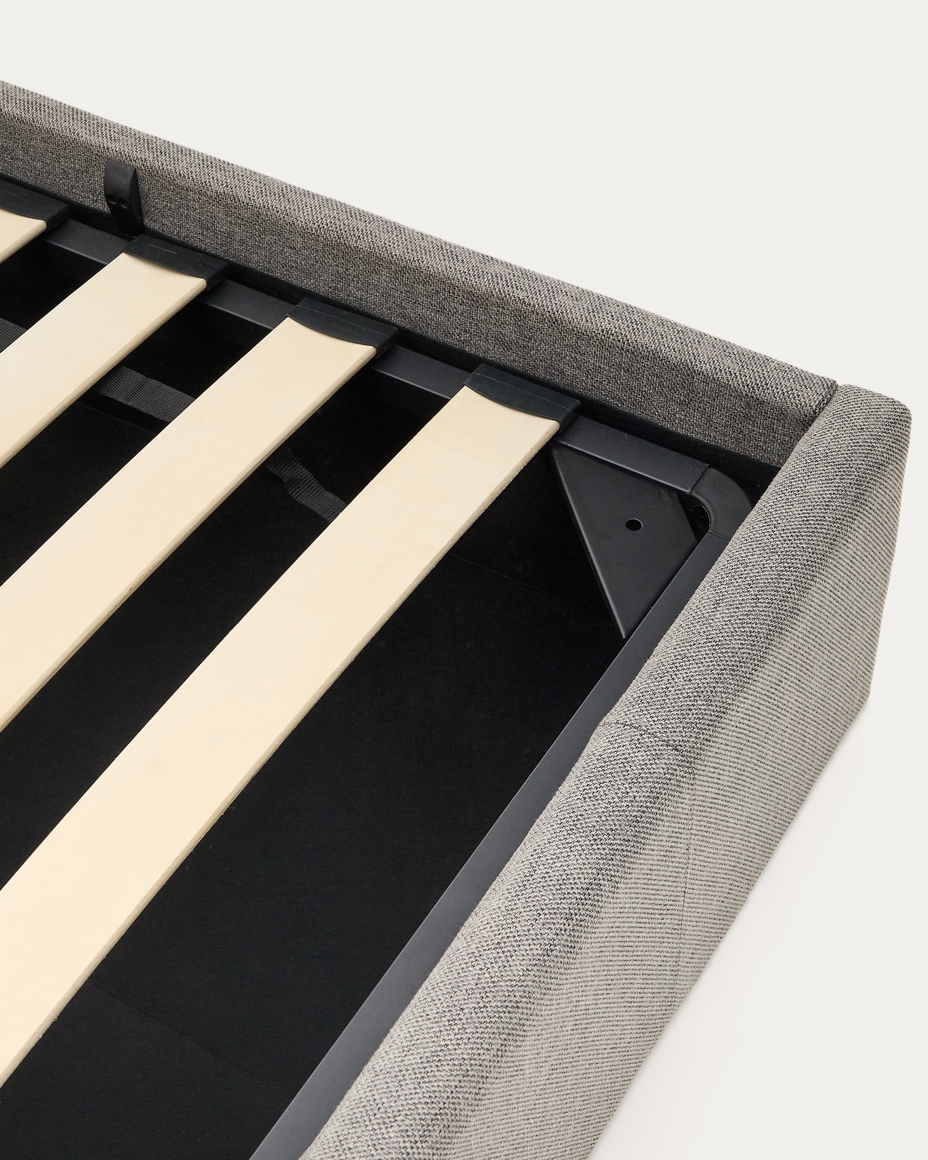 Nahiri Мягкая серая пуф-кровать для матраса 90 x 200 см La Forma (ex Julia Grup)