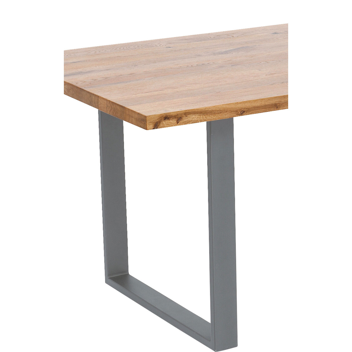 Стол Jackie Oak GK Crude Steel 200x100 см KARE 84524