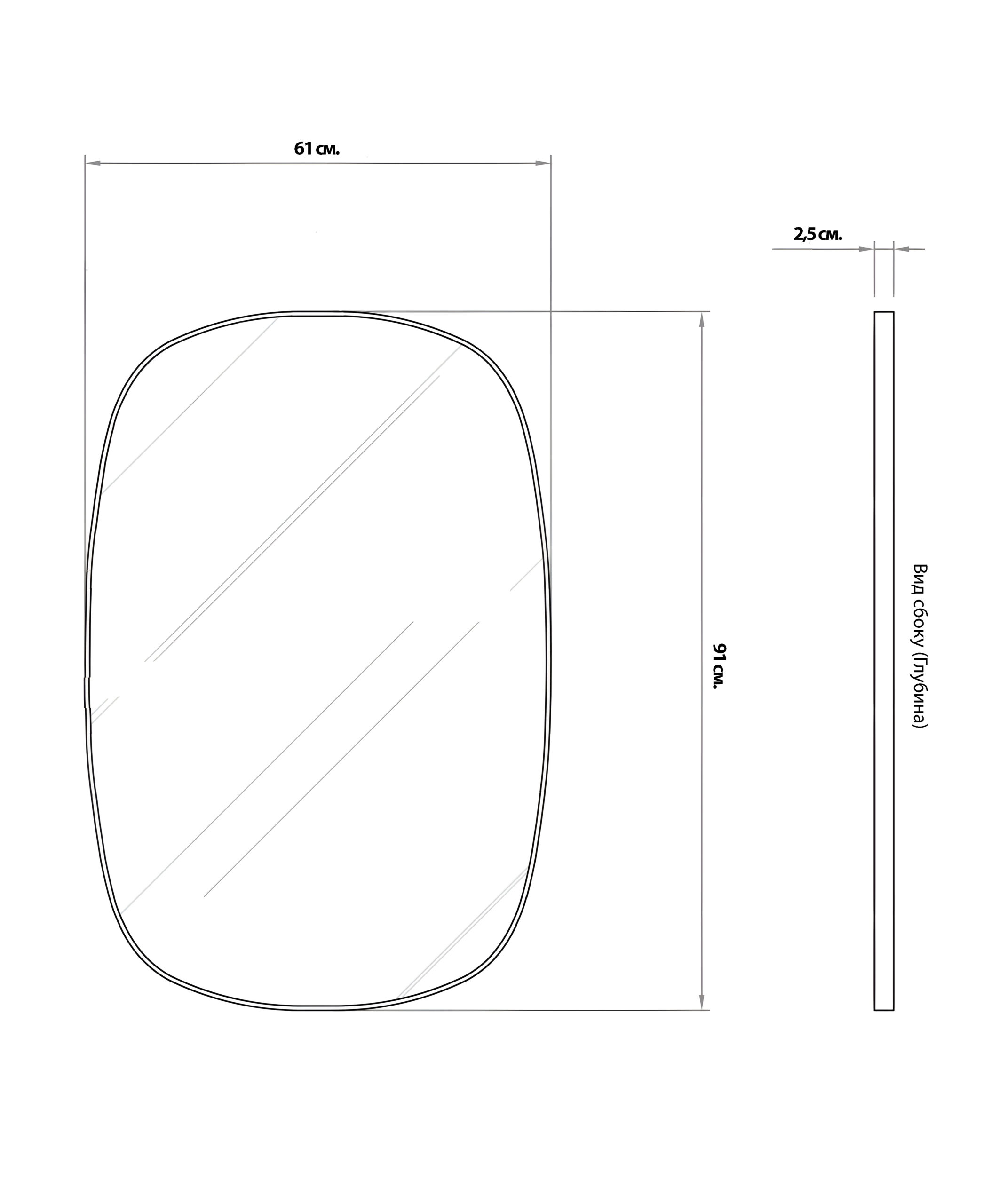 Черное настенное зеркало Вейл Louvre Home DWM240332PND