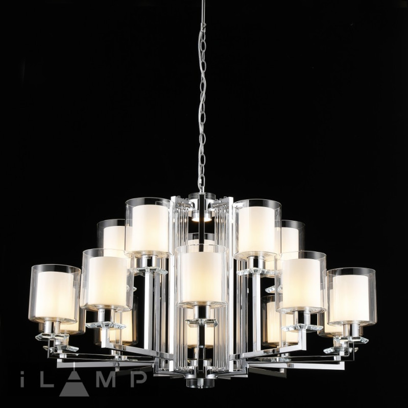 Подвесная люстра iLamp RM6201-10+5 CR+CL