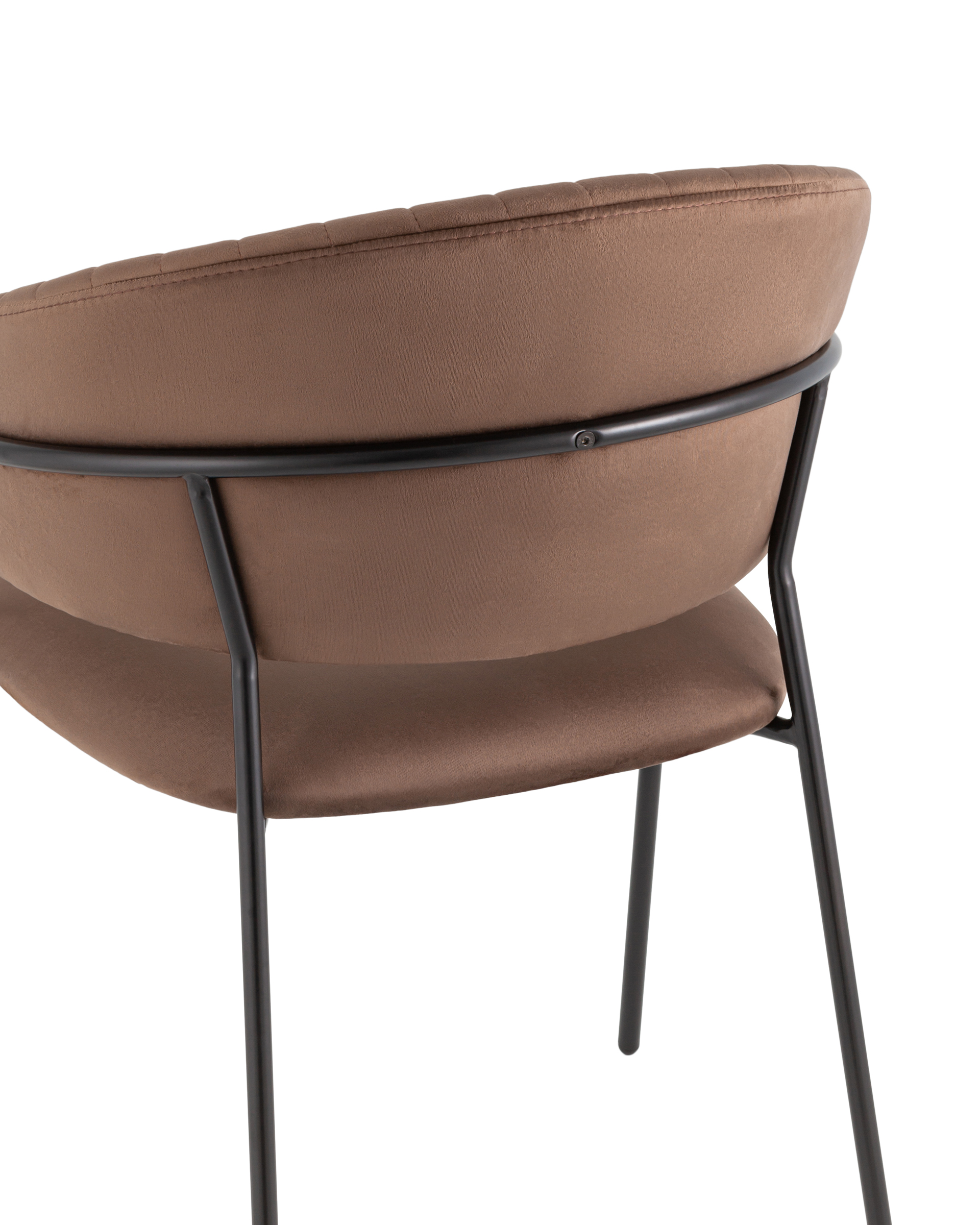 Стул Бруно велюр коричневый Stool Group
