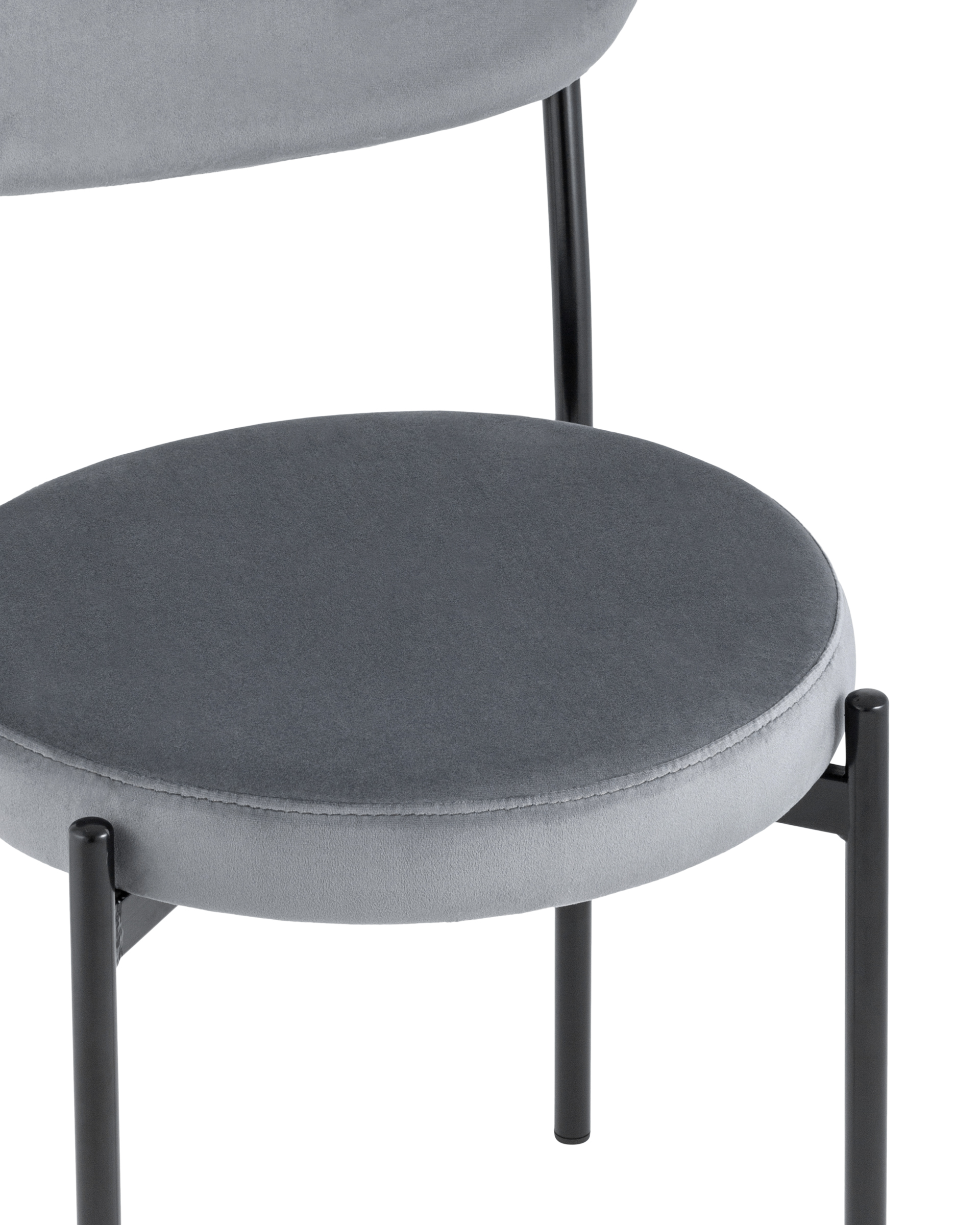 Стул Бриф NEW велюр серый Stool Group