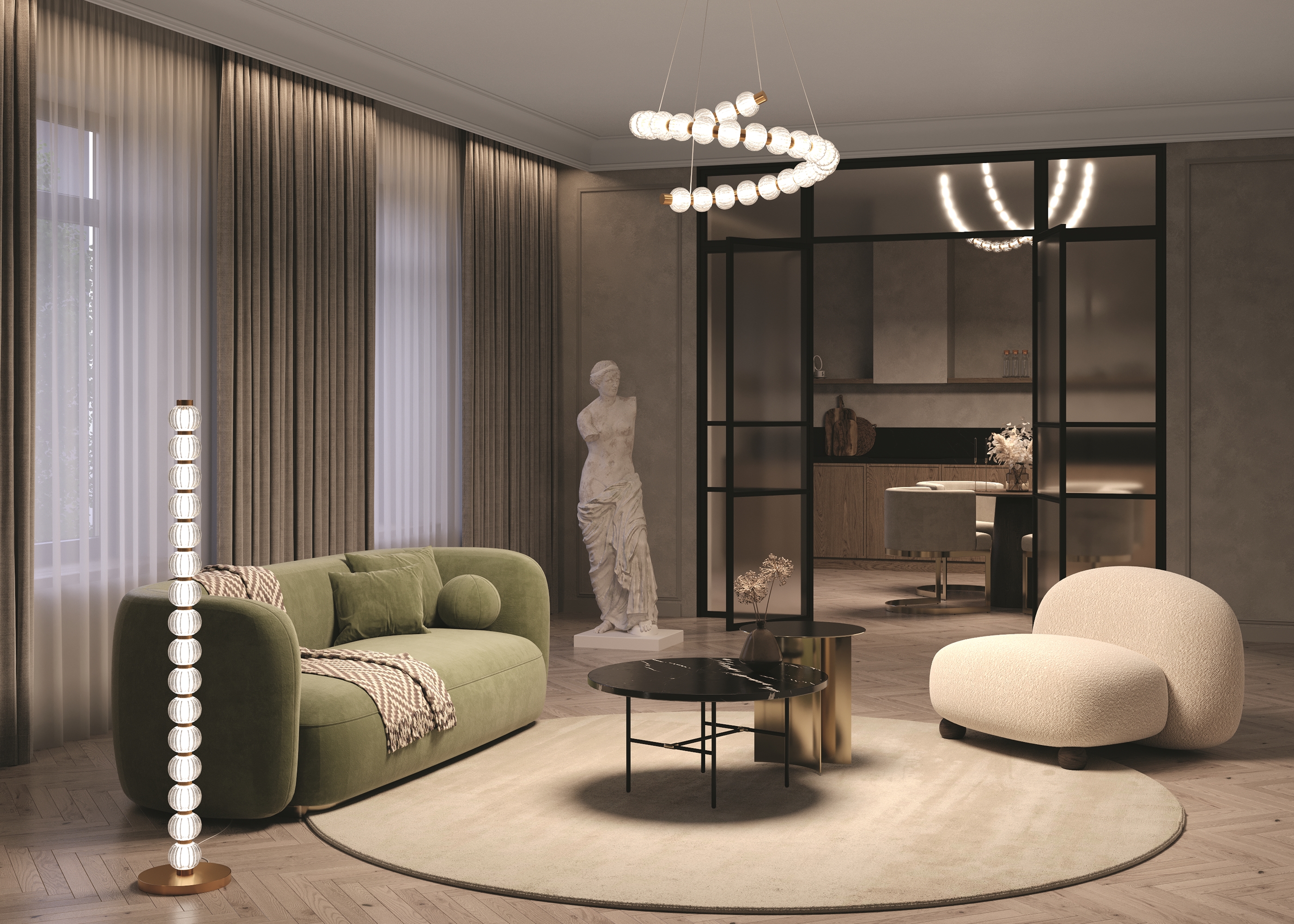 Напольный светильник (торшер) Maytoni MOD555FL-L23G3K