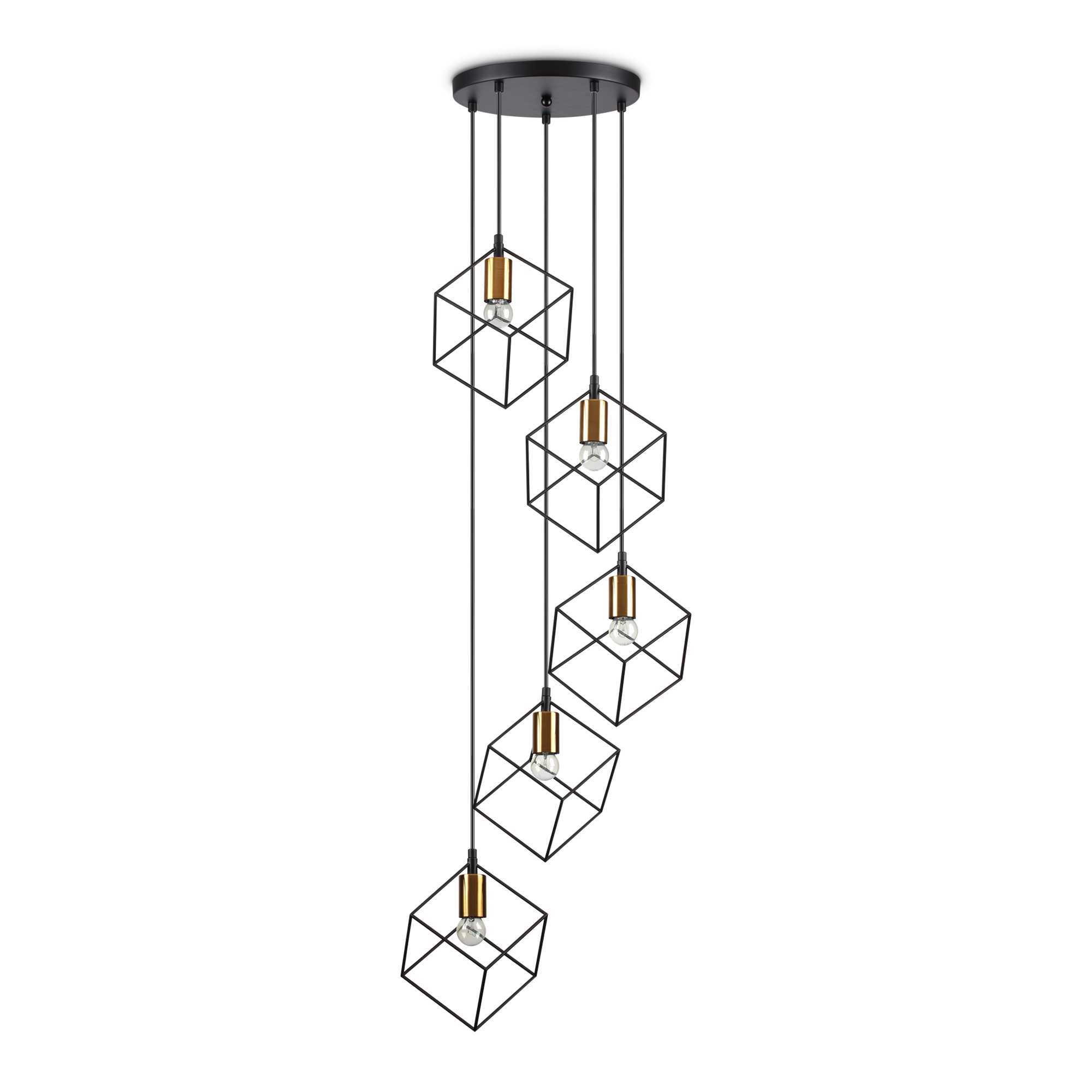 Потолочный светильник Ideal Lux ICE SP5 NERO 237664