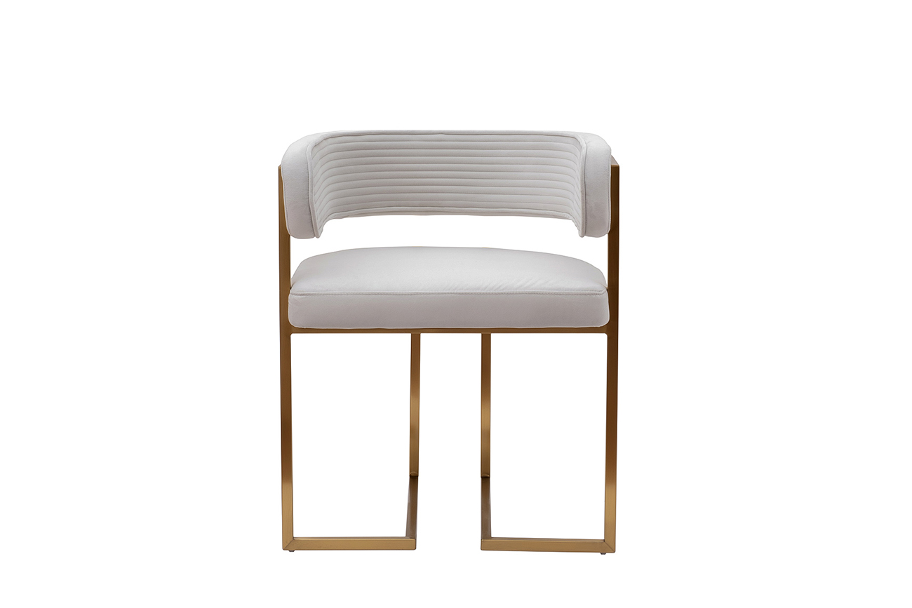 Стул велюр светло-серый/матовое золото 60*55*73 Garda Decor GY-85040