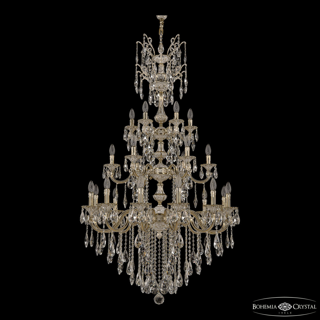 Люстра бронзовая с хрусталём 72101/12+6+6/300/XL/3d B GW