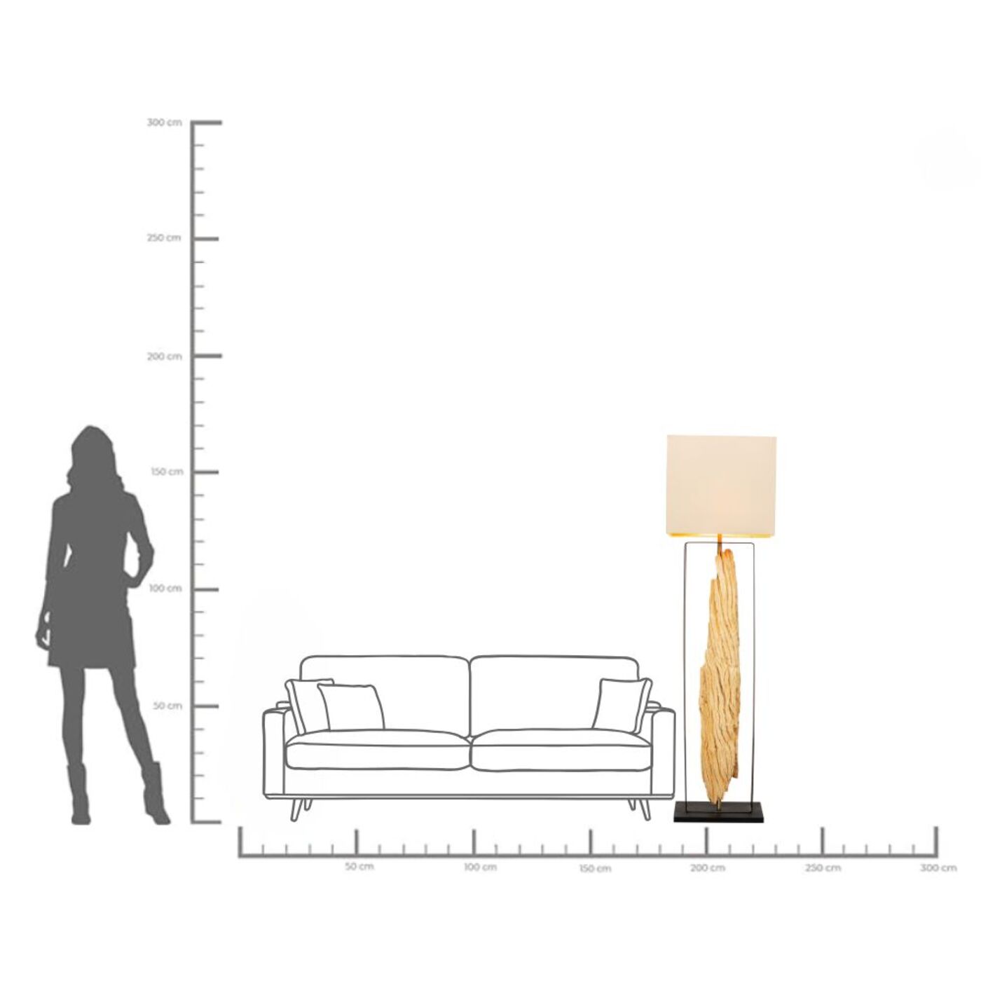 Светильник напольный Lamp Nature Stem KARE 57291