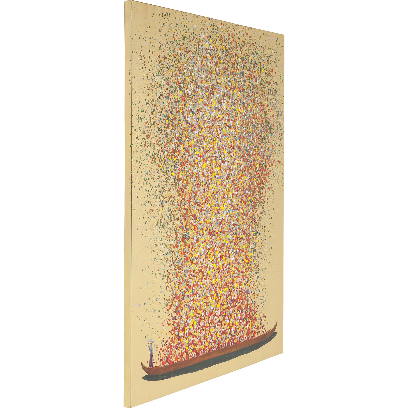 Картина Flower Boat Gold Red 100x80 см KARE 65736