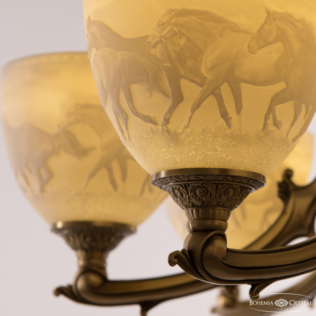 Торшер бронзовый 72009T/8/210 FP P1 U Horse