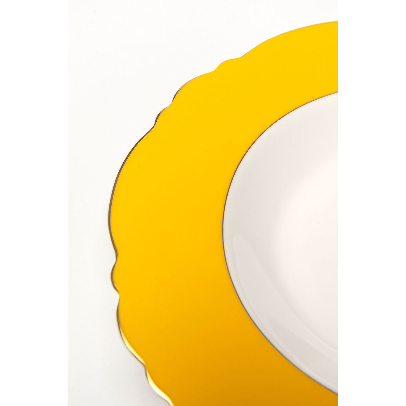 Тарелка Deep Harlequin Yellow Ø23cm KARE 56991