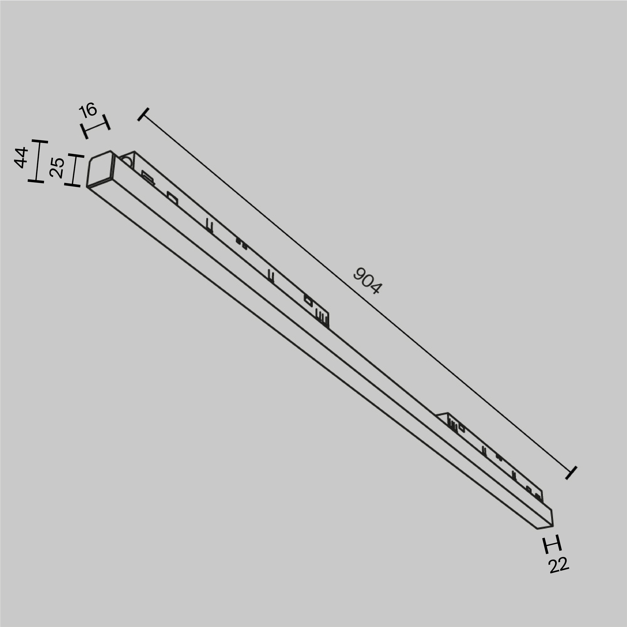 Трековый светильник Technical TR030-4-30WTW-DD-B