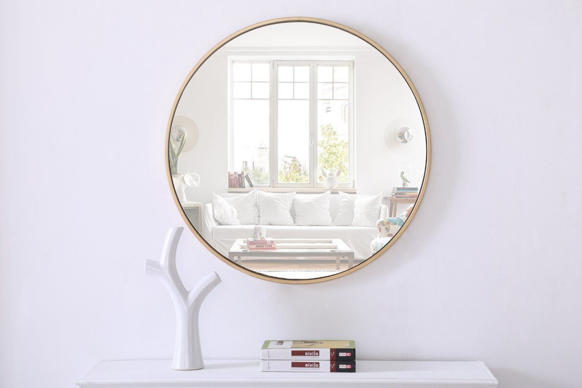 Ala S Gold Зеркало в тонкой раме Smal Art-Zerkalo SM001GL