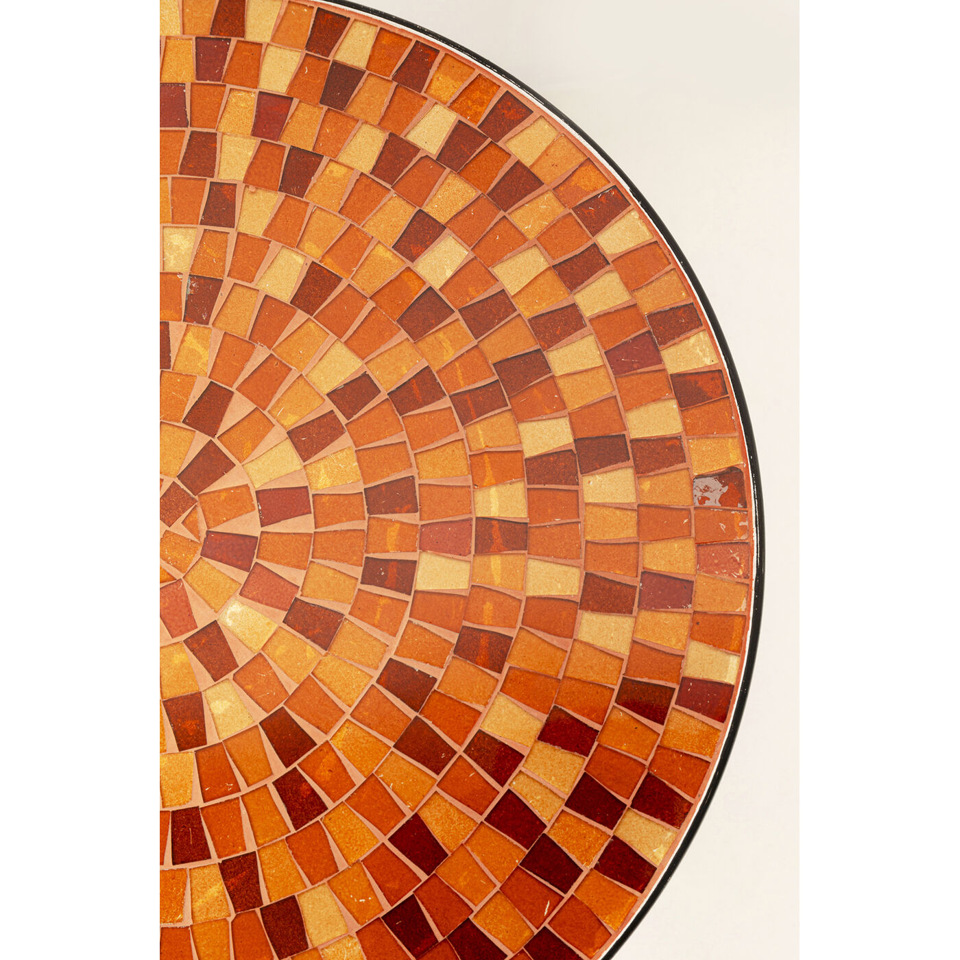 Приставной стол Clack Mosaic Orange Ø35cm KARE 70315