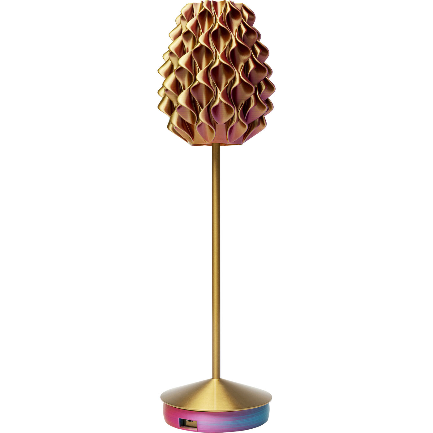 Светильник настольный Swirl gold sunset KARE 57648