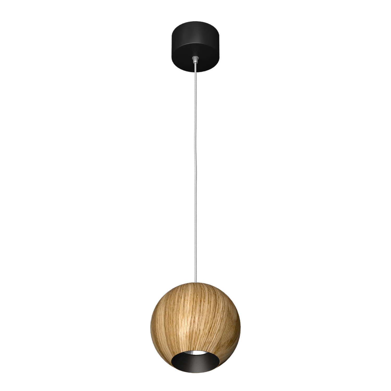 Подвесной (накладной) светодиодный светильник Ledron SPACE R130 Wooden Black