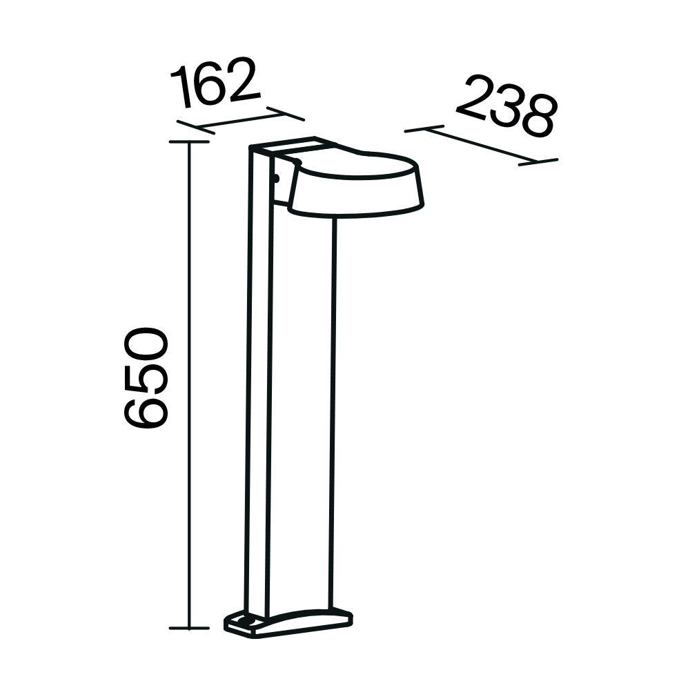 Ландшафтный светильник Outdoor O443FL-L12GF3K