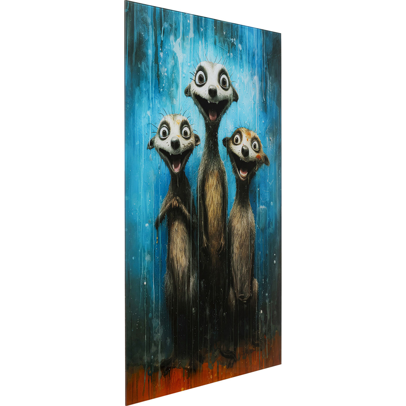 Картина стеклянная Singing Meerkats 60x80 см KARE 56281