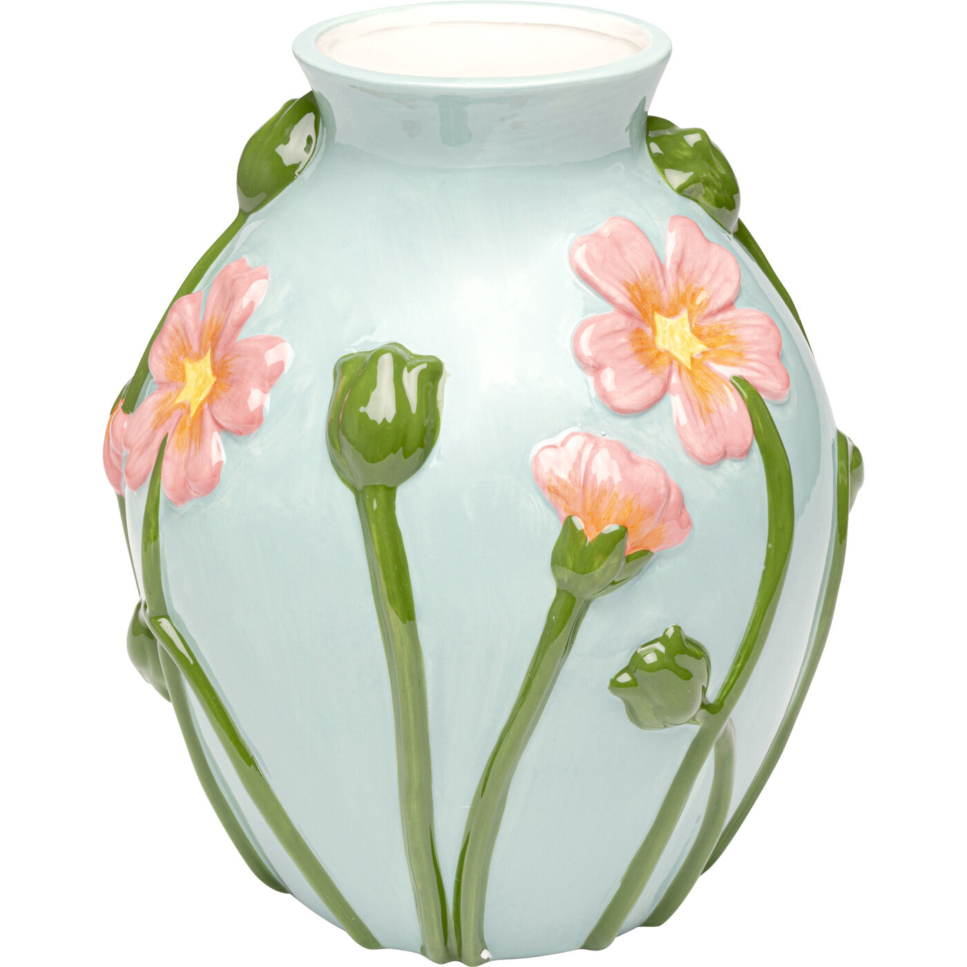 Ваза Fleurs Light Blue 27cm KARE 57579