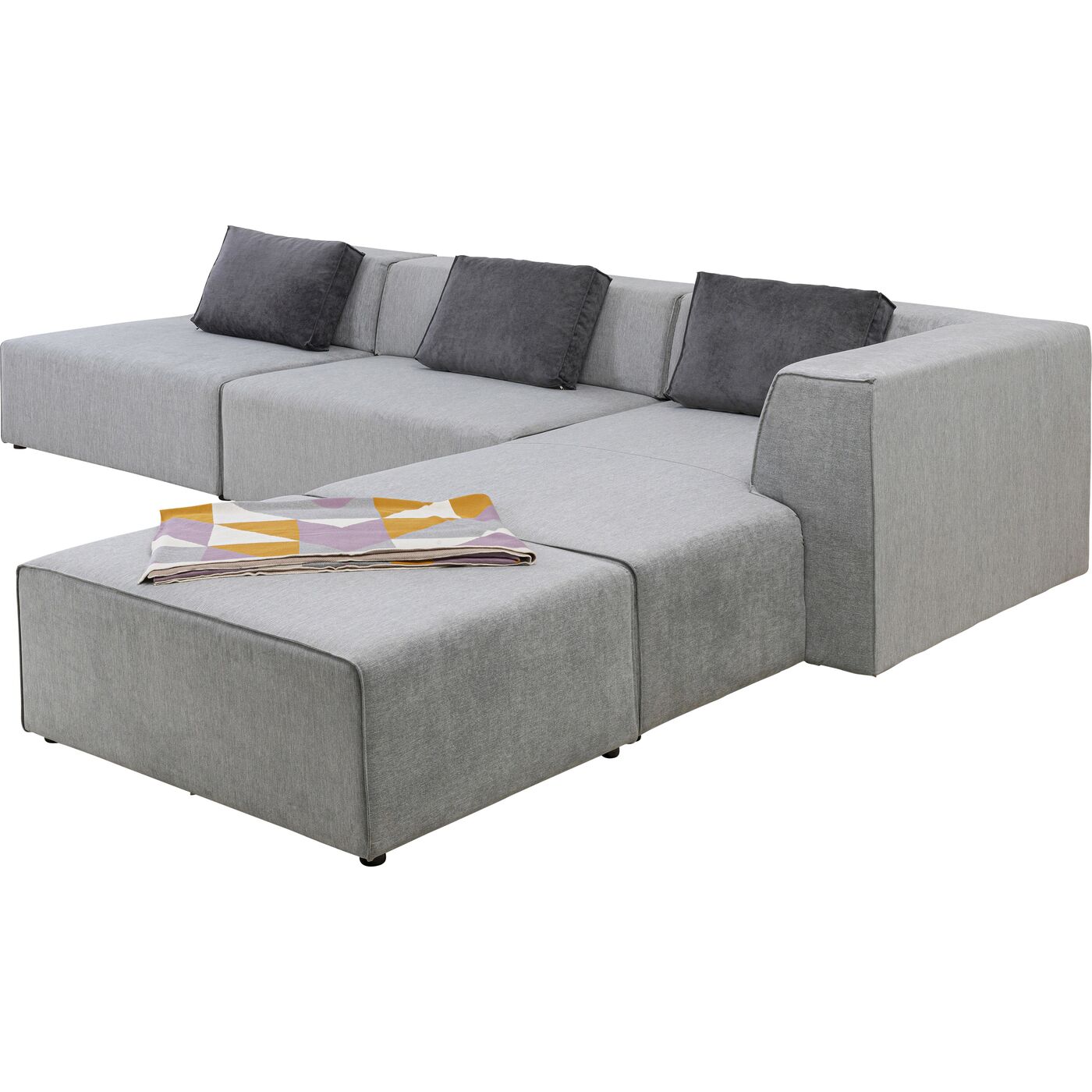 Угловой диван Infinity Atlanta Grey 357 см KARE 86054