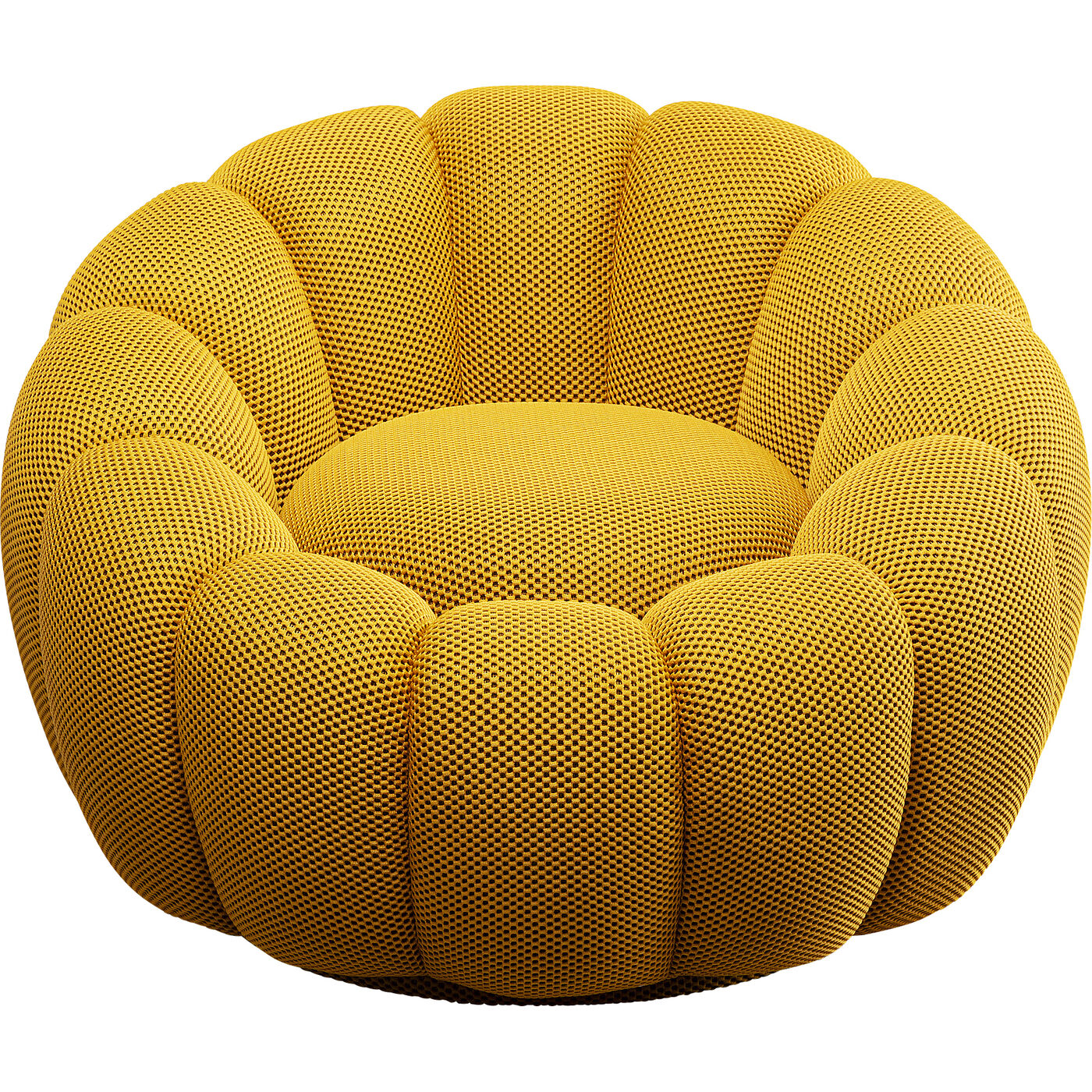 Кресло вращающееся Peppo Bloom Yellow KARE 87776