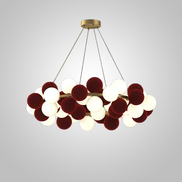 Кольцевые люстры и светильники LATTE D100 Burgundy by ImperiumLoft