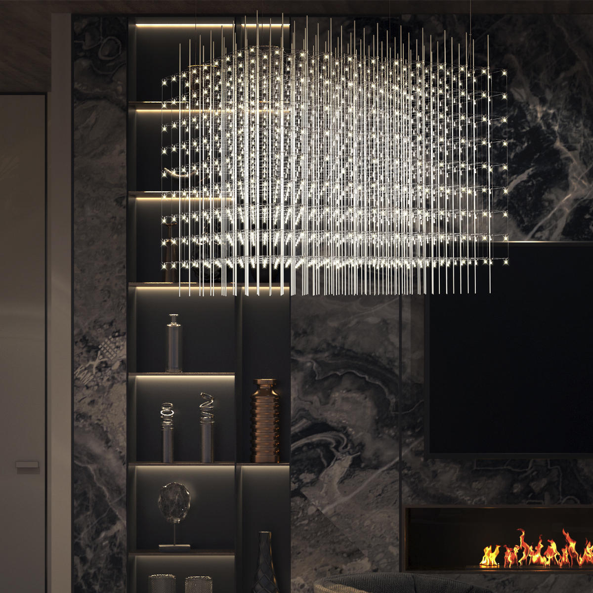 Подвесной светильник LOFT IT Crystal cube 10146/1200