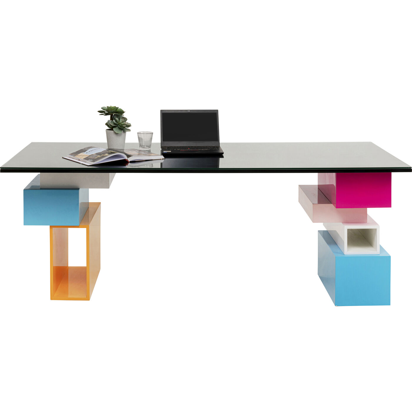 Стол письменный  KARE x Karim Rashid Pixel with glass top200x90cm KARE 70902
