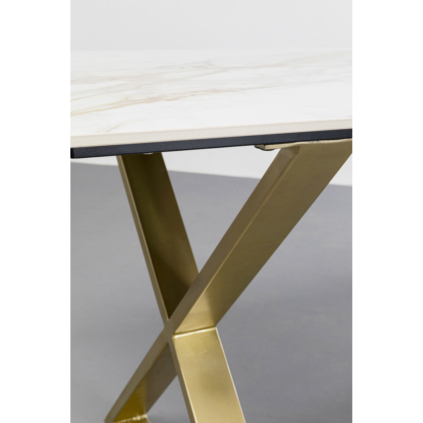 Стол обеденный Eternity Cross Brass160x80 см KARE 87416