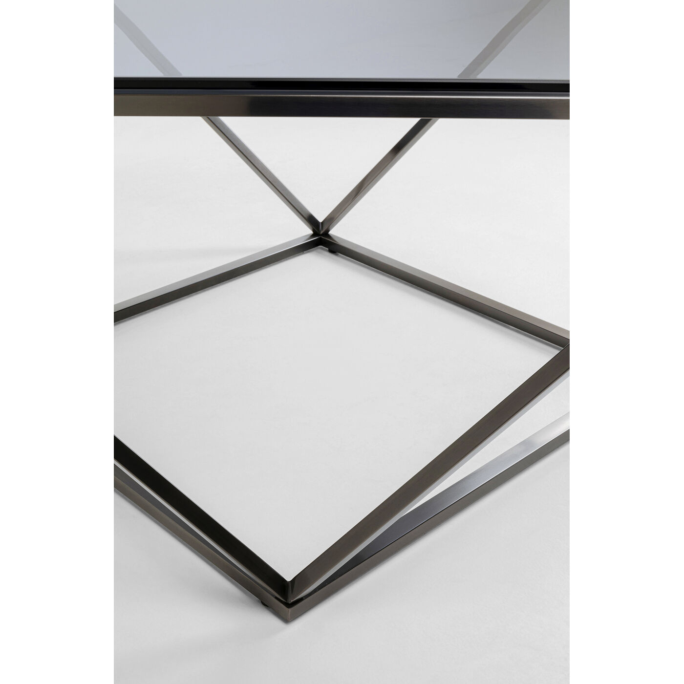 Стол кофейный Cristallo Graphite 80x80cm KARE 70107
