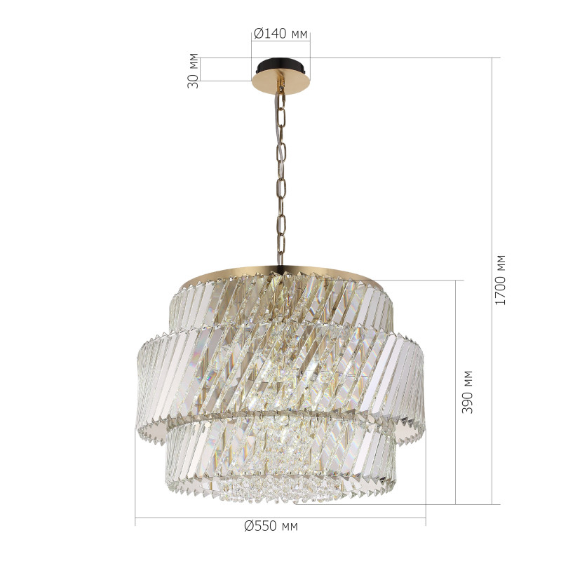 Подвесная люстра ST-Luce SL6138.303.12