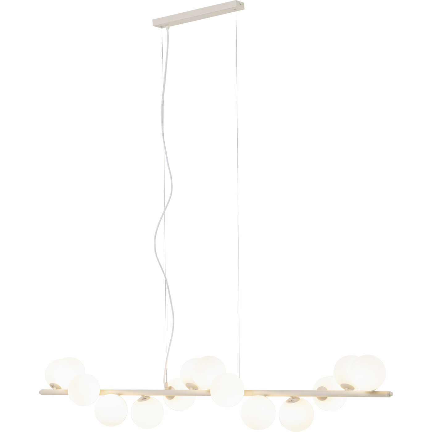 Светильник подвесной Scala Balls Milky Greige 150cm KARE 57546