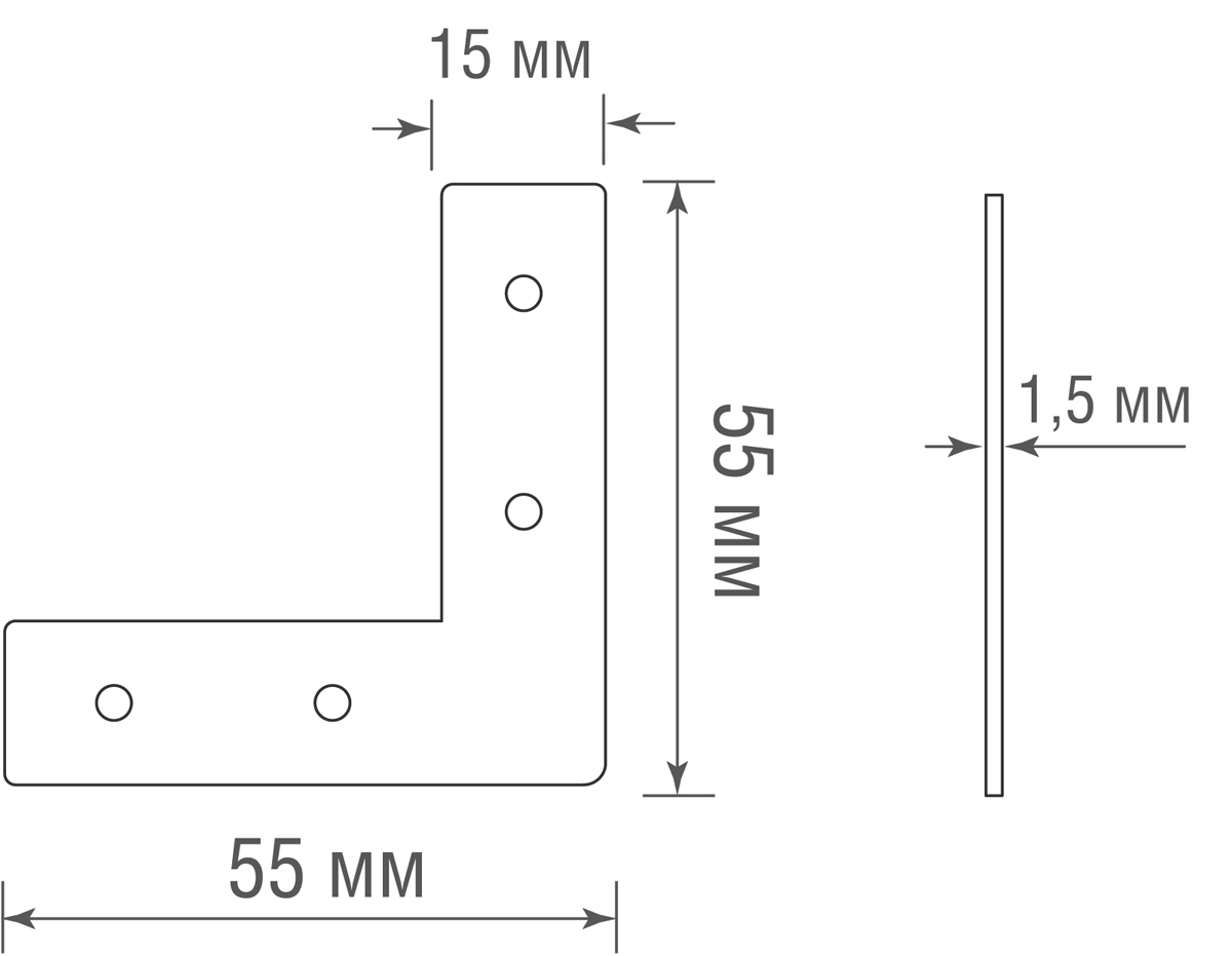 Соединитель для трекового шинопровода Donolux L connector DLS W