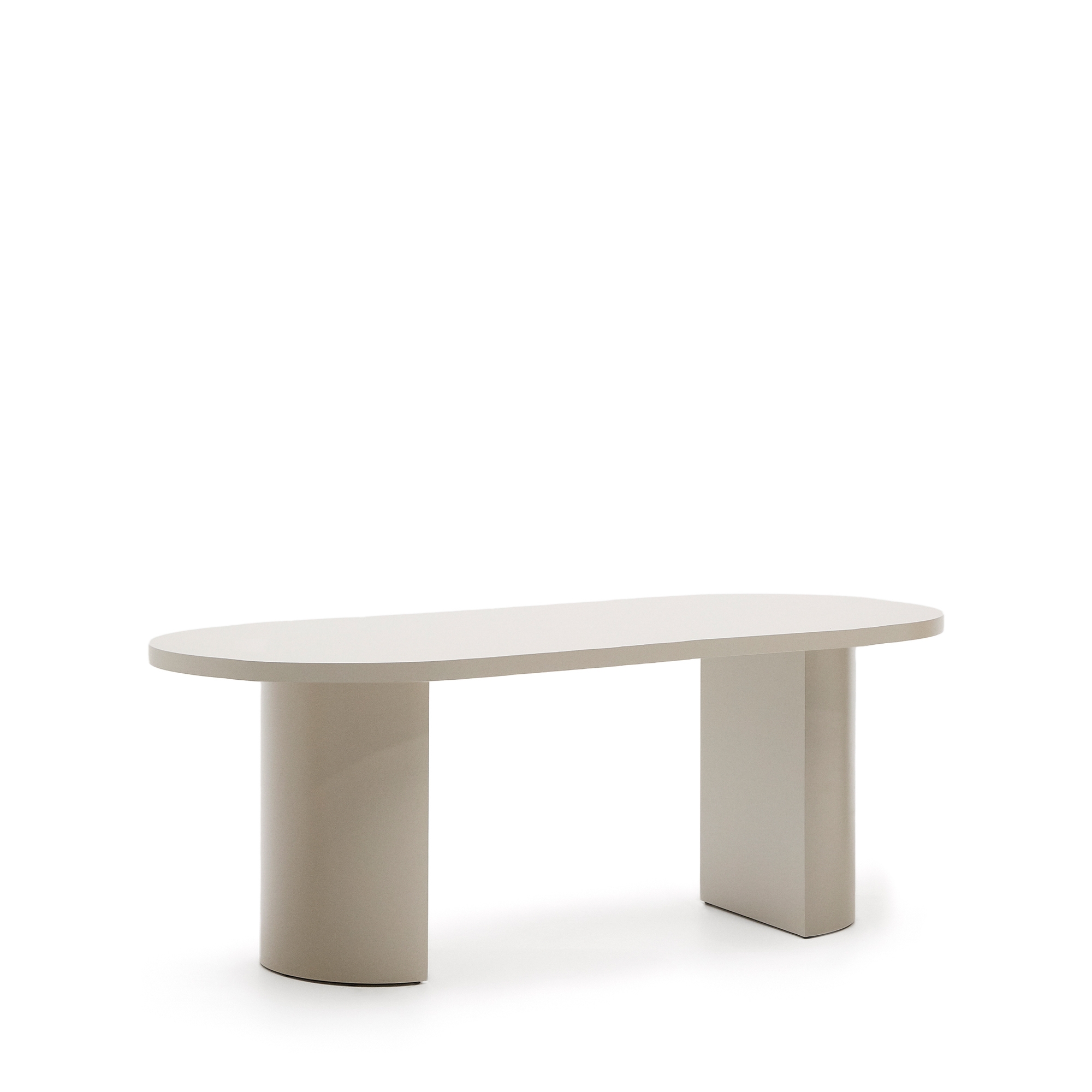 Стол Nealy из лакированного МДФ в отделке экрю, 200 x 100 La Forma (ex Julia Grup)
