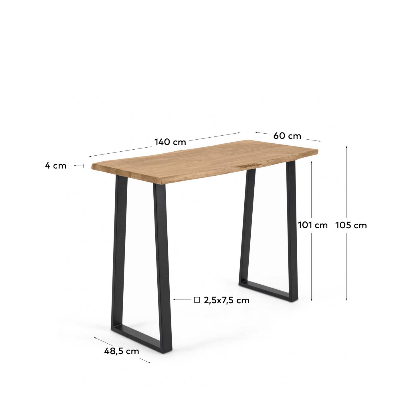 Консоль Alaia из массива акации с натуральной отделкой 140 x 60 см La Forma (ex Julia Grup)