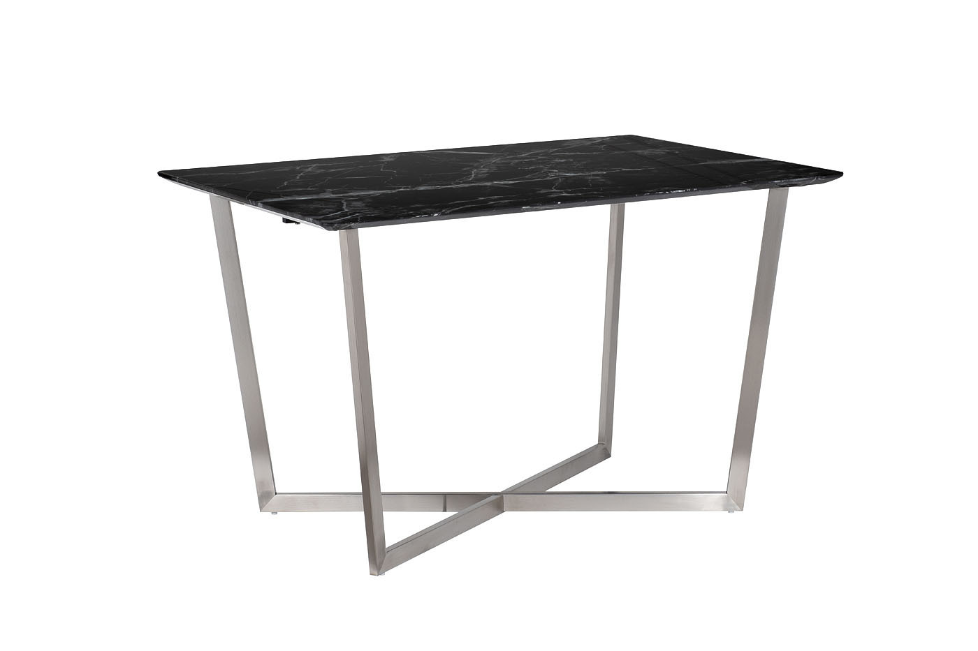 Стол обеденный прямоугольный черный (искусственный мрамор) Garda Decor 33FS-DT19F335-BS
