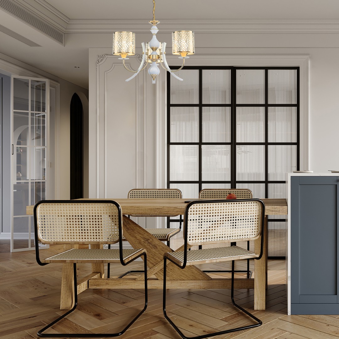 Люстра подвесная с плафонами 306067/3 Wh/Gd Arte Milano