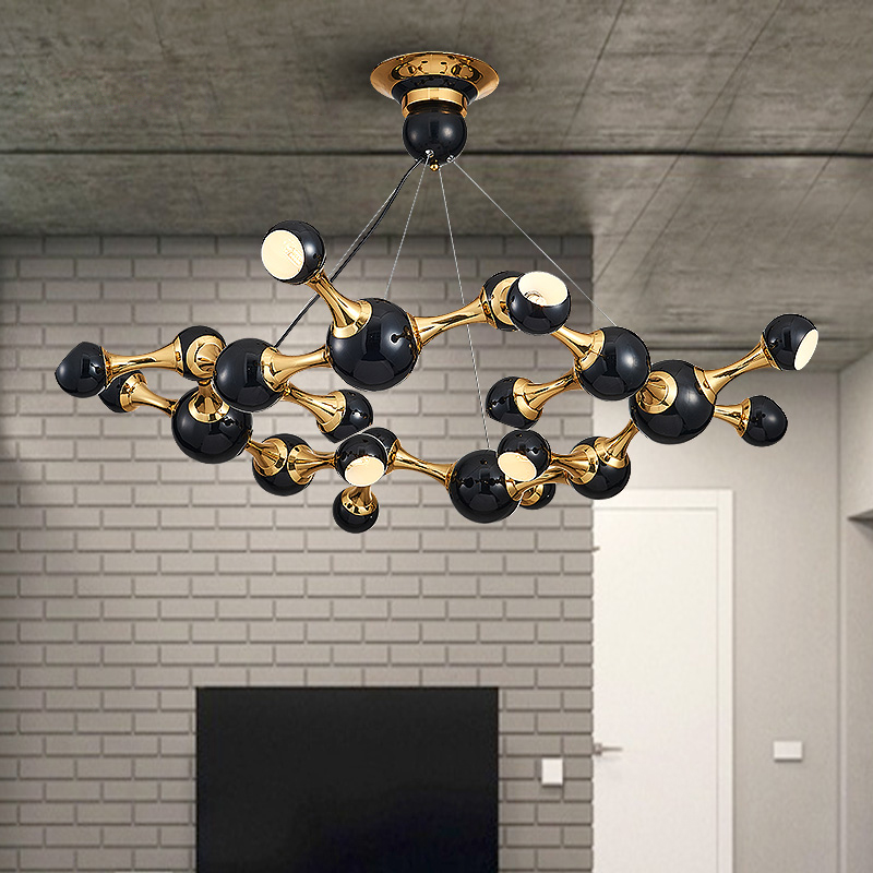 Дизайнерская люстра ATOMIC ROUND SUSPENSION White by ImperiumLoft