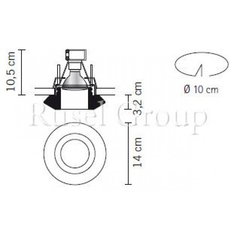 Встраиваемый светильник Fabbian Rombo D27 F57 01