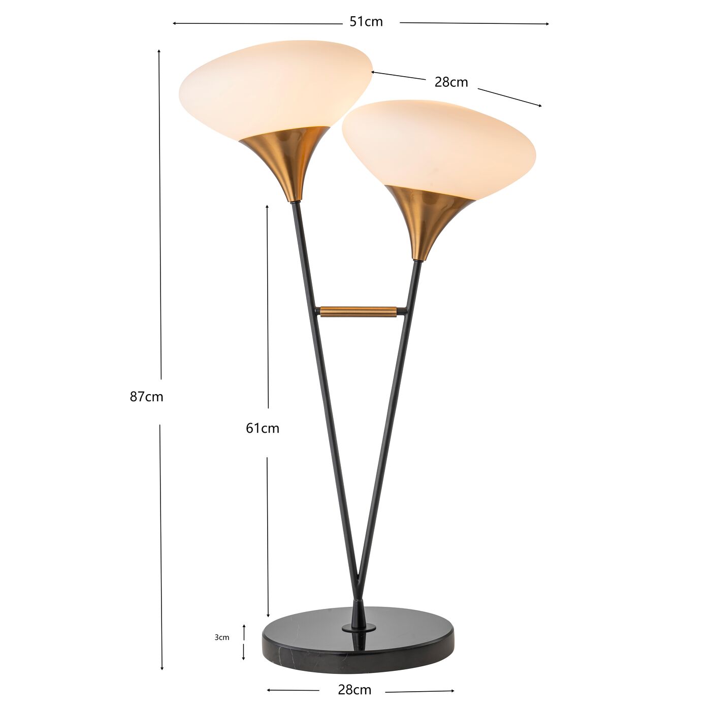 Светильник настольный Cocce 87cm KARE 56776
