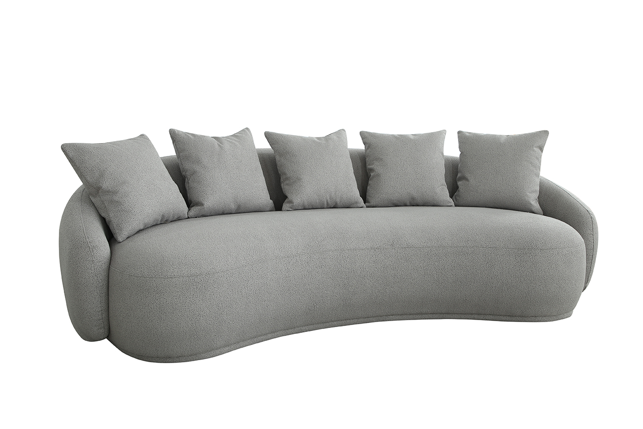 Диван треестный светло-серый Garda Decor 87YY-22085