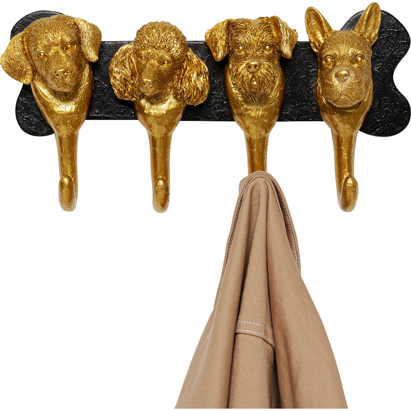 Вешалка Dog Family Gold 31cm KARE 70615