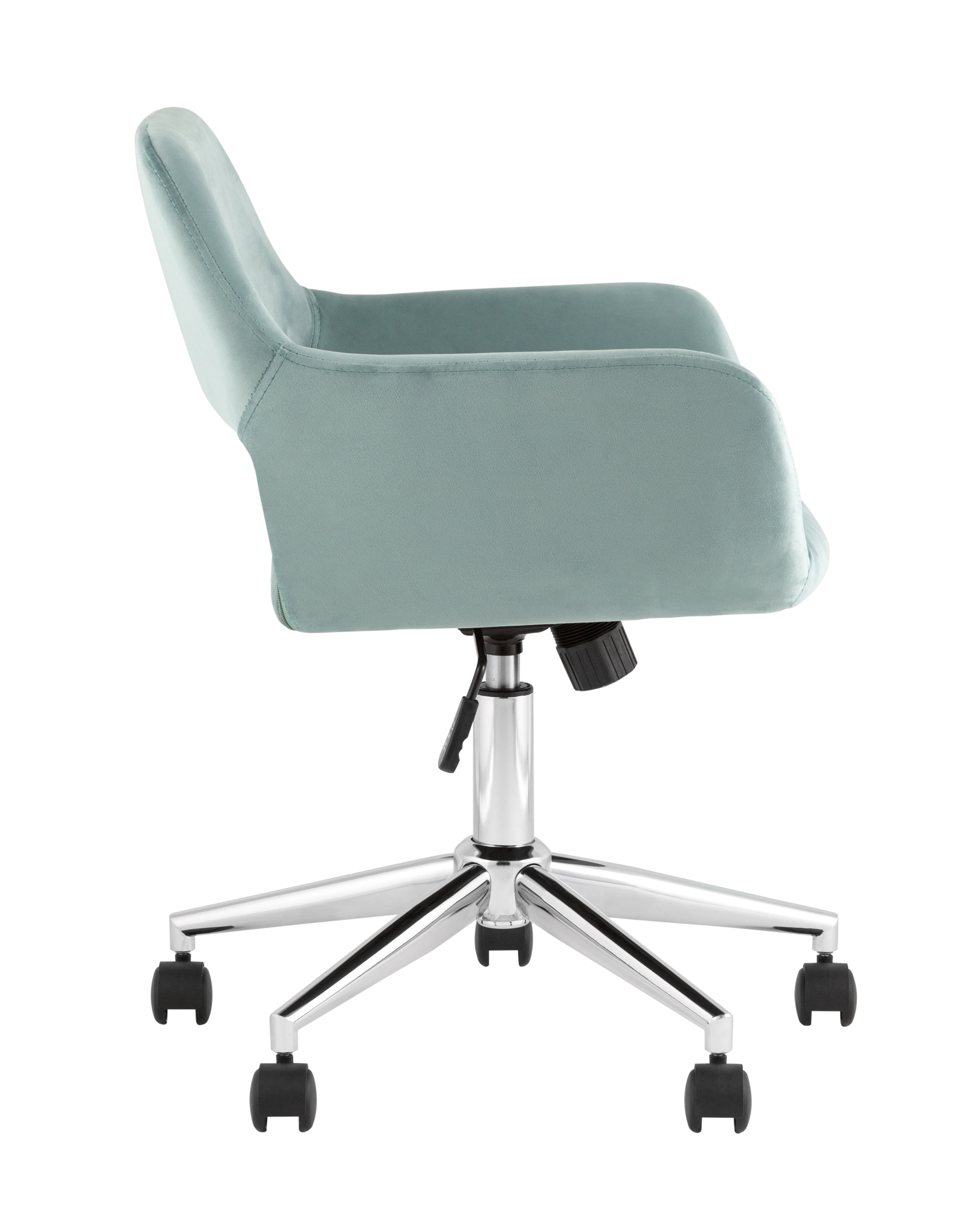 Кресло офисное ROSS велюр серо-зеленый Stool Group