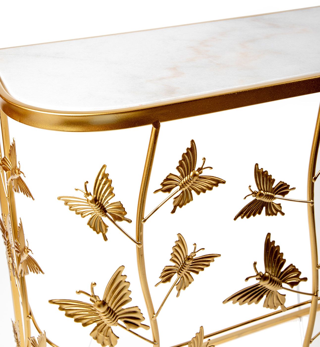 Консоль с белым мрамором Glasar 54-110