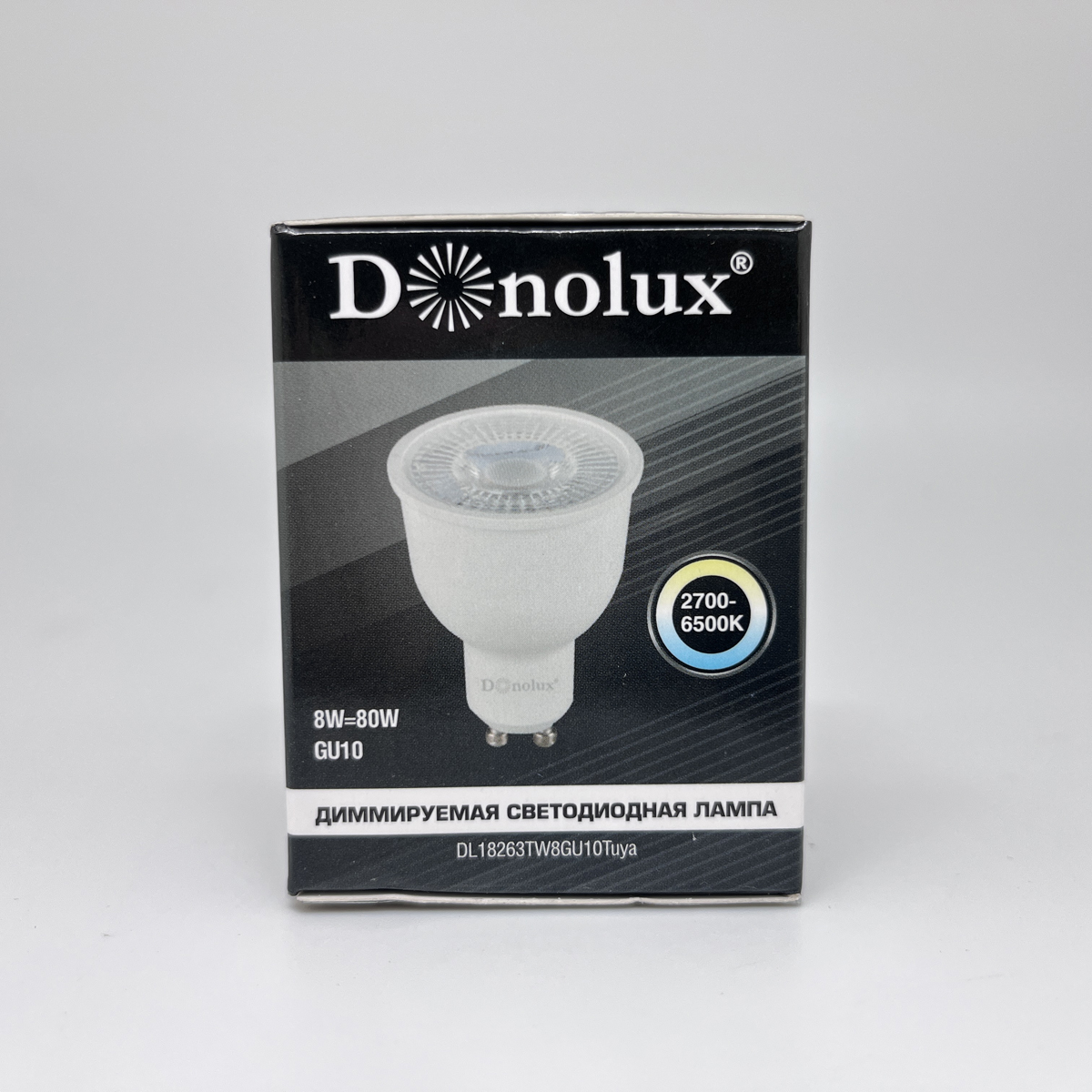 Диммируемая светодиодная лампат Donolux DL18263TW8GU10Tuya