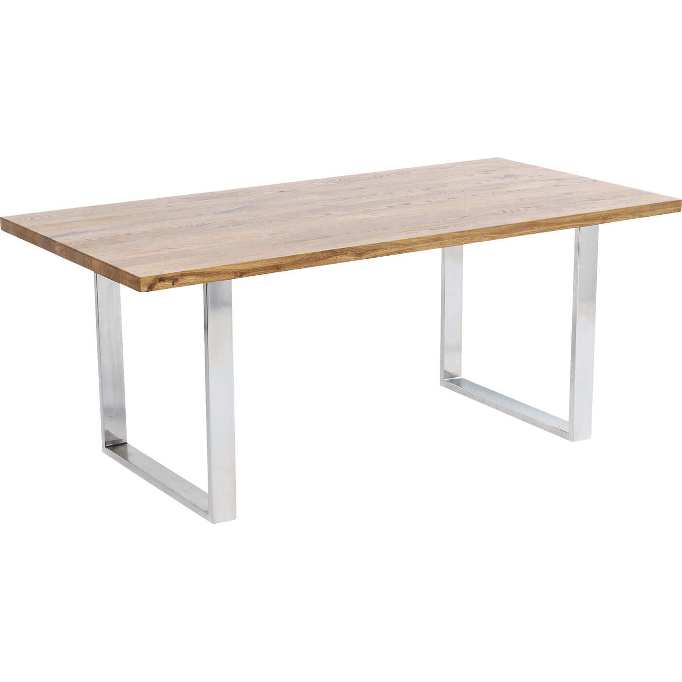 Стол Jackie Oak GK Chrome 200x100 см KARE 84523