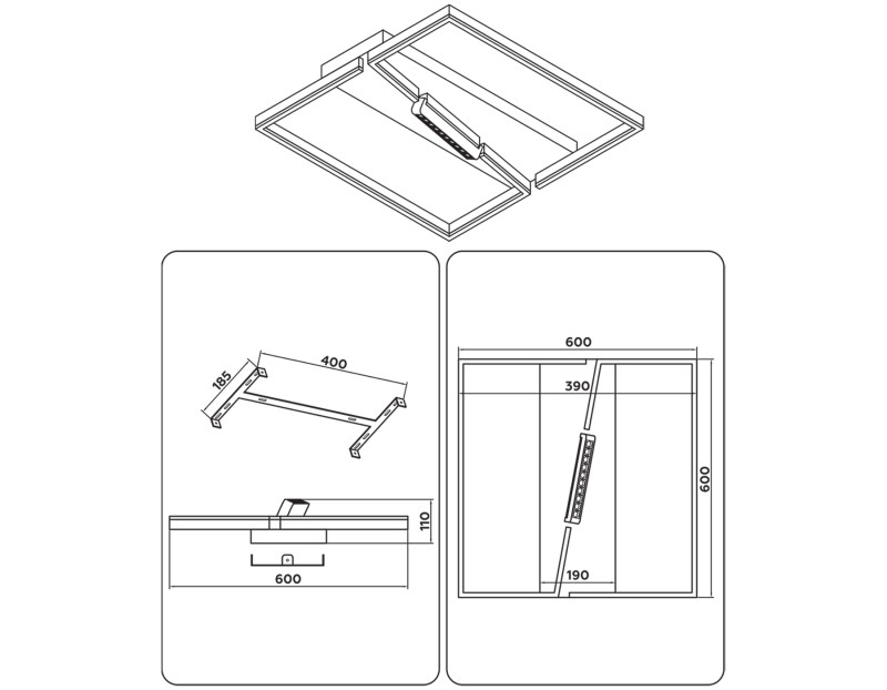 Накладной светильник Ambrella Light FL51466
