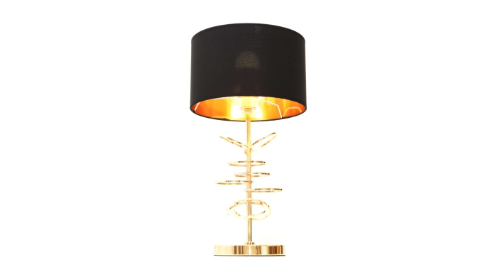 Интерьерная настольная лампа Lumina Deco LDT 5530 F.GD+BK